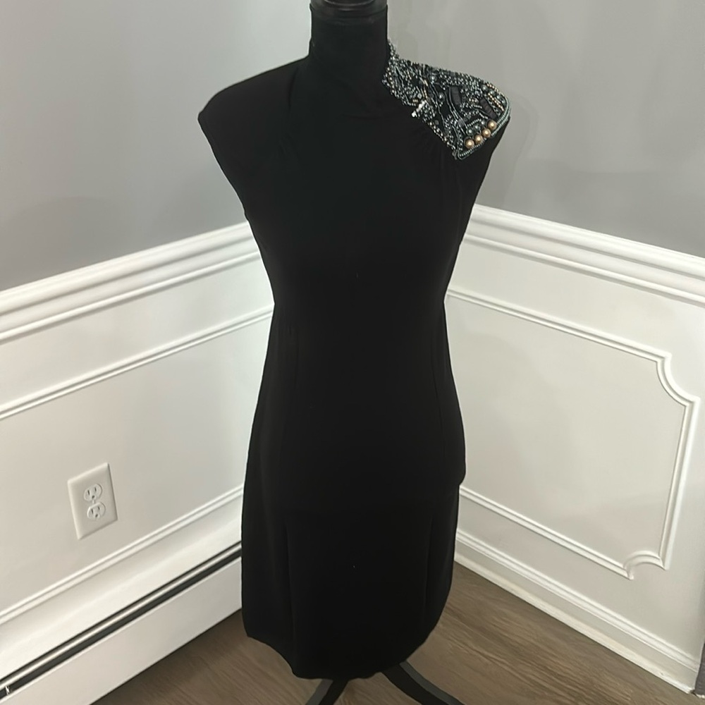 Antonio Melani Black Holiday Ball Parker Dress size S NWT